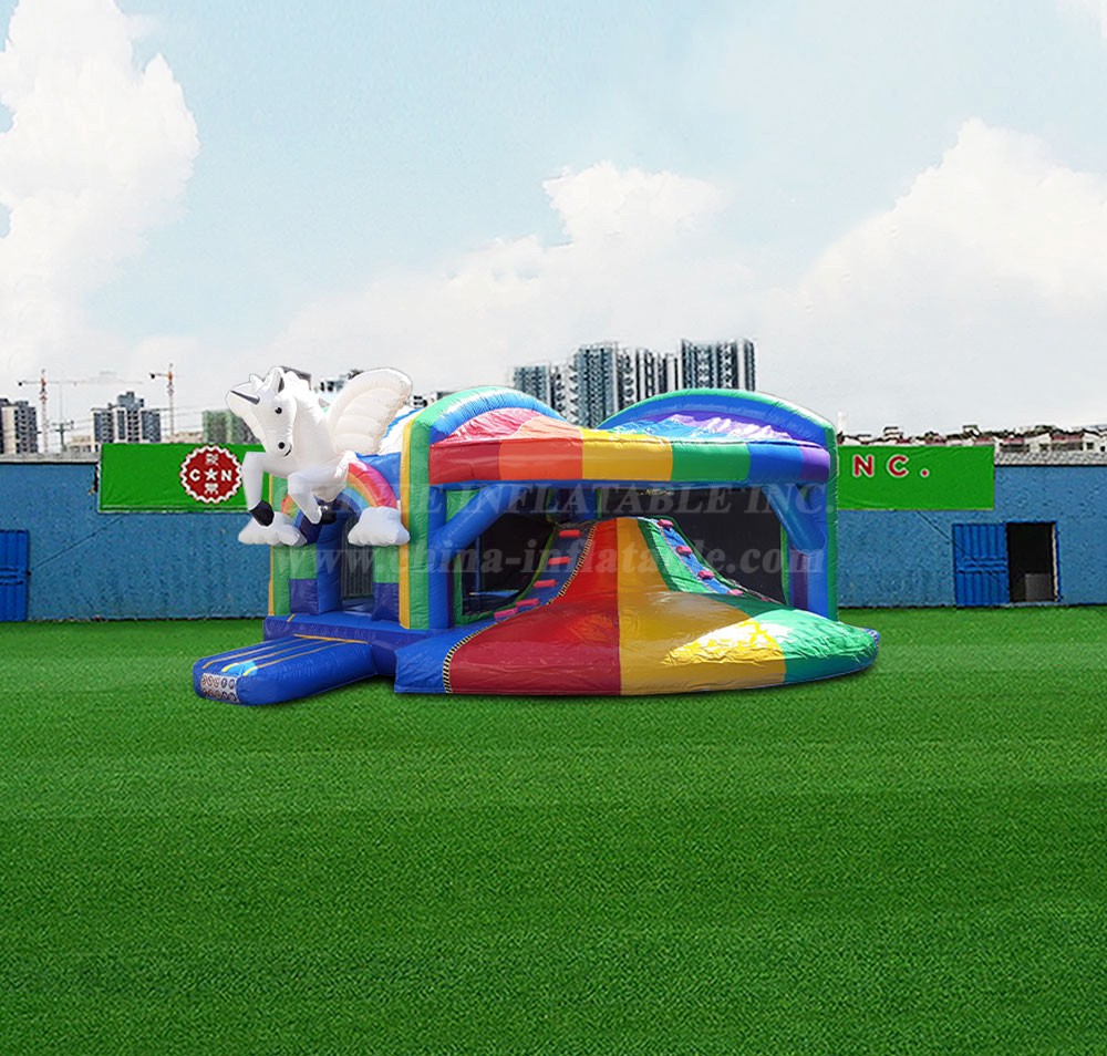 T2-4419 Unicorn Large Slide Castle