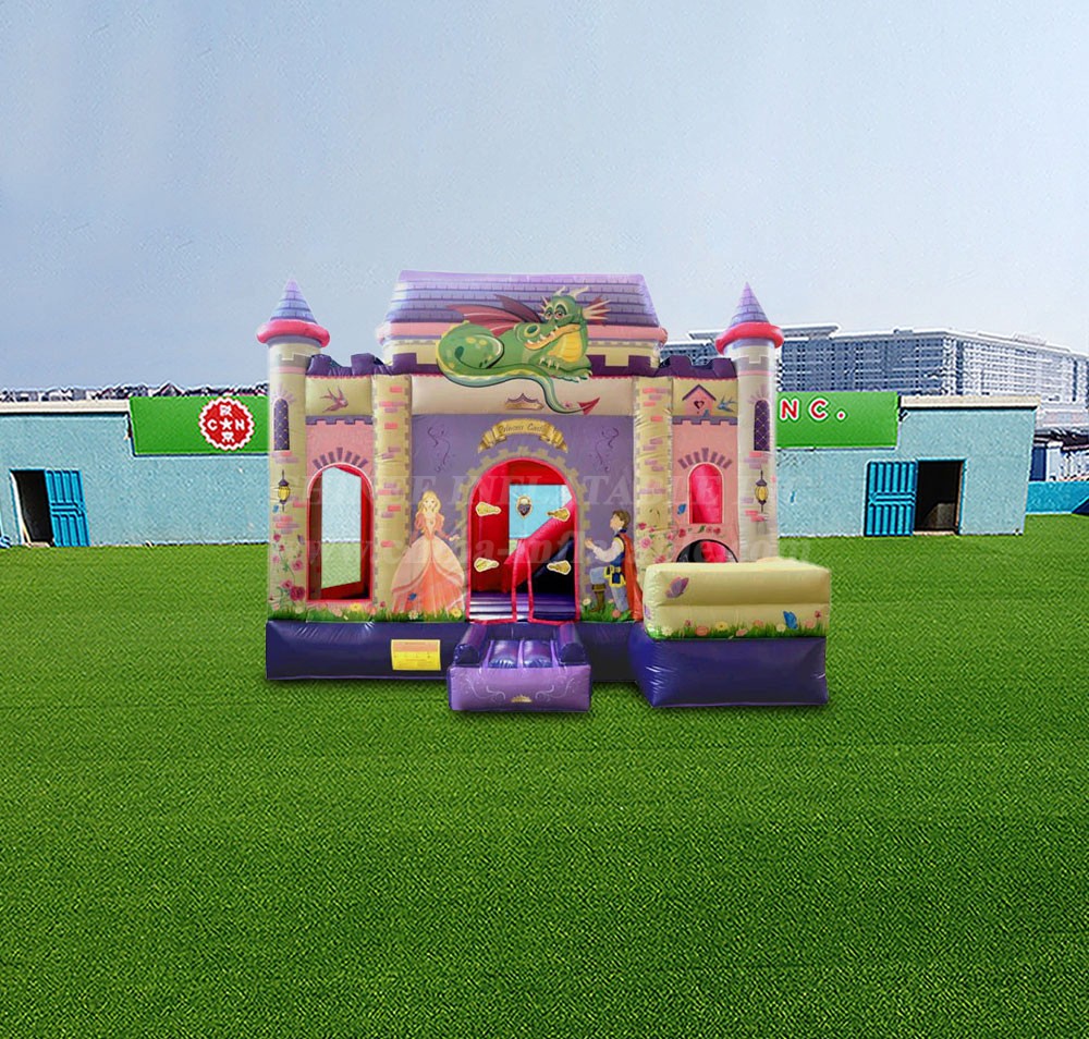 T2-4439 Princess Bouncy Castle & Slide