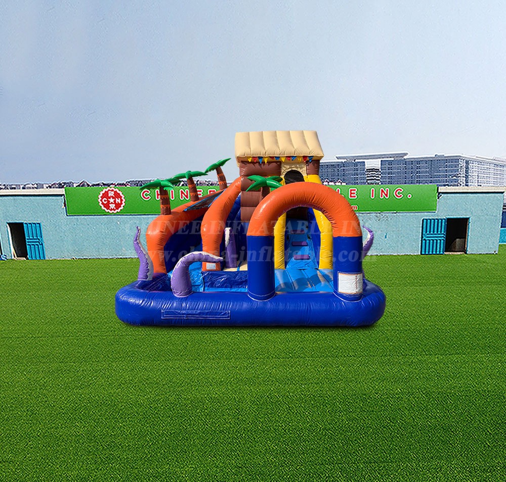 T8-4224 Waterslide Tropical Island