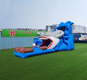 T8-4229 Shark Inflatable Water Slide