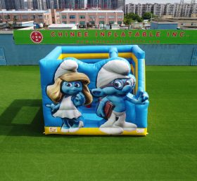 T2-4895 The Smurfs Bouncy Castle With Slide