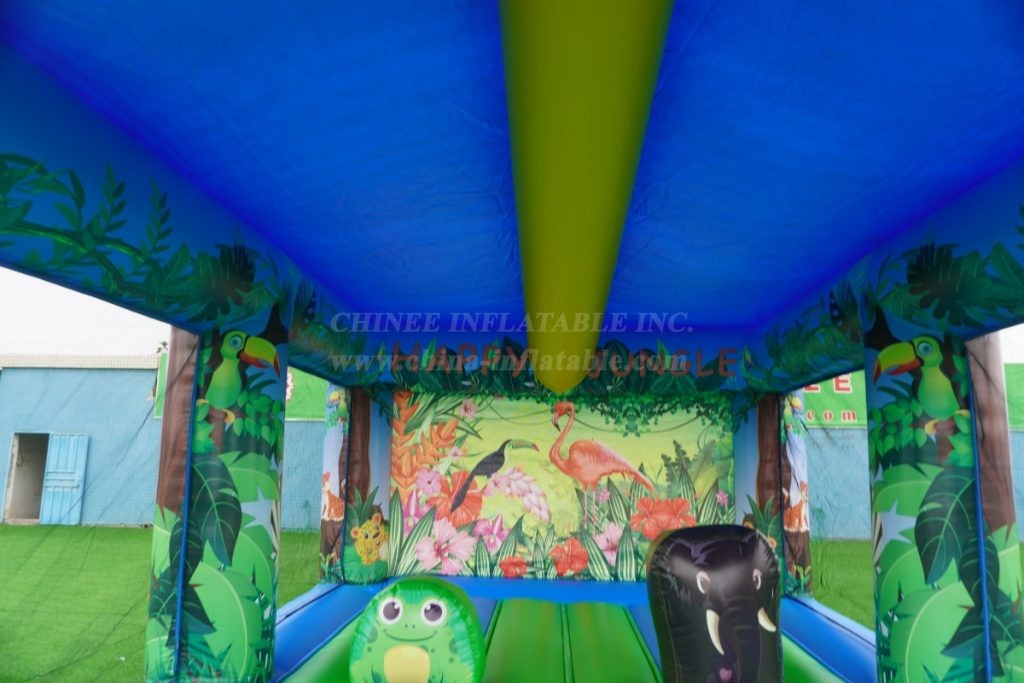 T2-4643 Jungle Bounce House