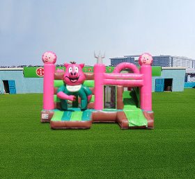 T2-4548 Farm Pig Bouncy Castle With Slide