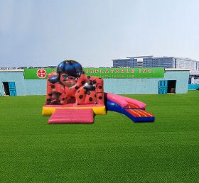 T2-4648 Miraculous Ladybug Bounce House With Slide