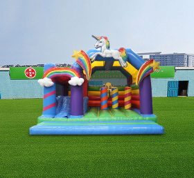 T2-4834 Rainbow Unicorn Inflatable Combo