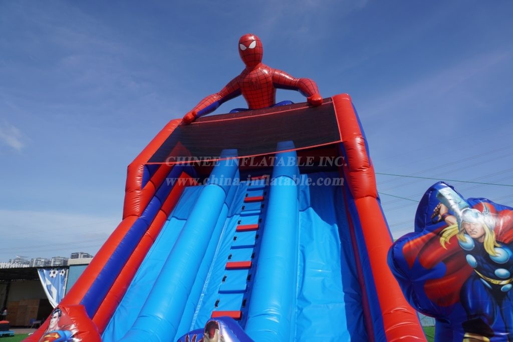 T8-4281 Spider-Man Theme Inflatable Slide