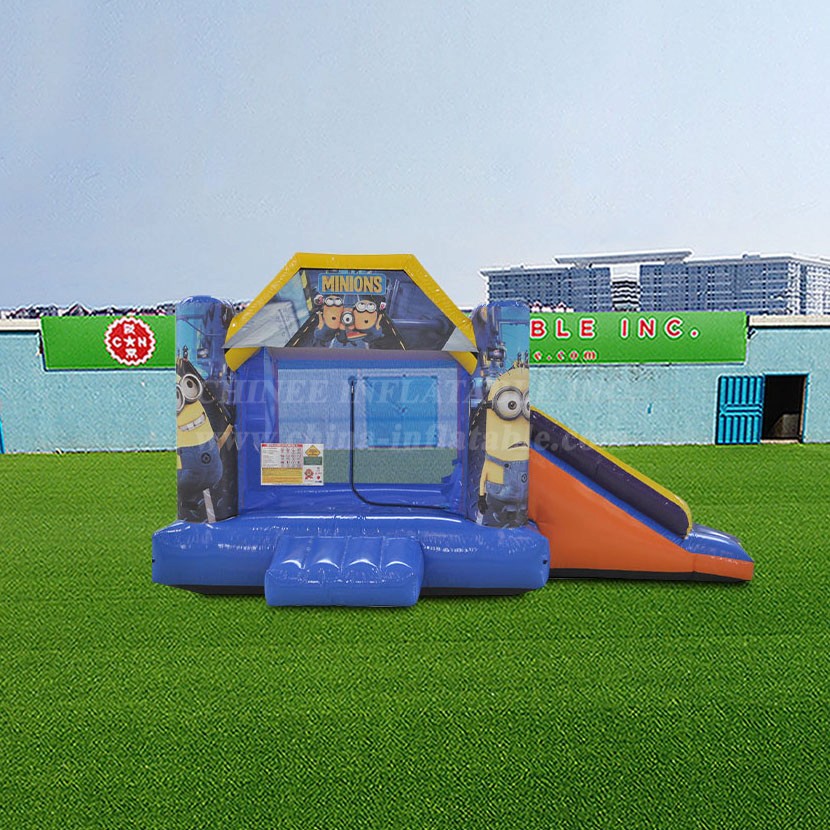 T2-4981 Minions Bounce House With Slide