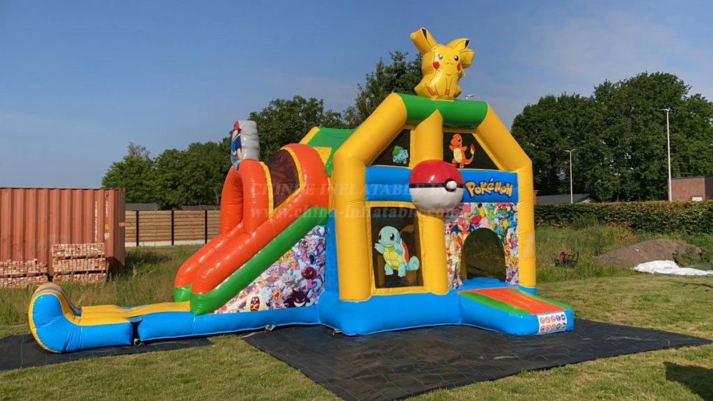 T2-4936 Pokémon Bouncy Castle With Slide