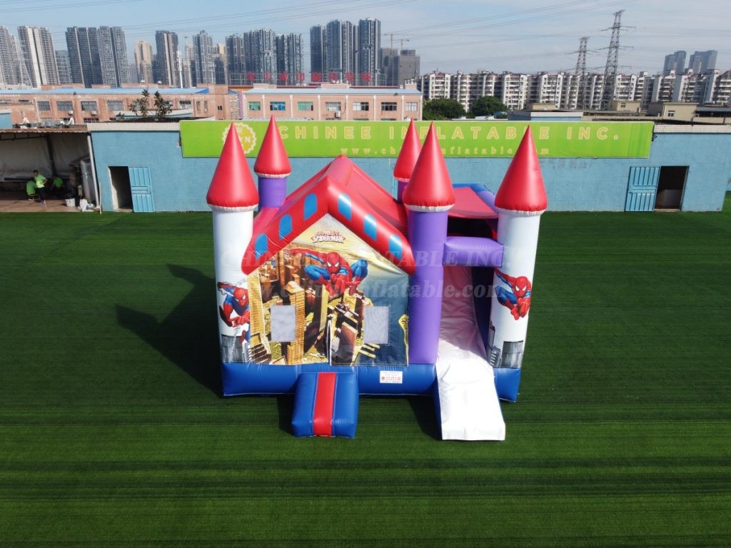 T2-860C Spider-Man Inflatable Castle With Slide