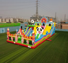 T6-803B Amazing Panda Circus Themed Inflatable Castle Playground