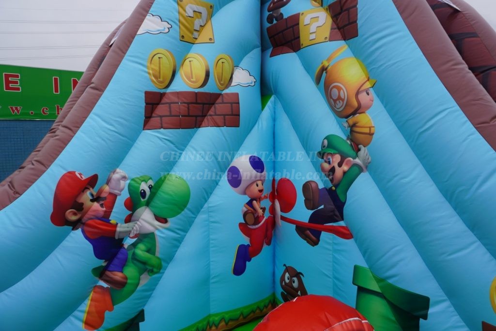 T2-4103B Super Mario Bouncy Castle With Slide