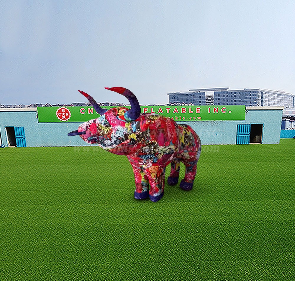 S4-564 Inflatable Cartoon Painted Bull