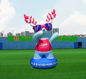 S4-614 Cartoon Advertising Sports Marathon Inflatable Deer Model Mascot