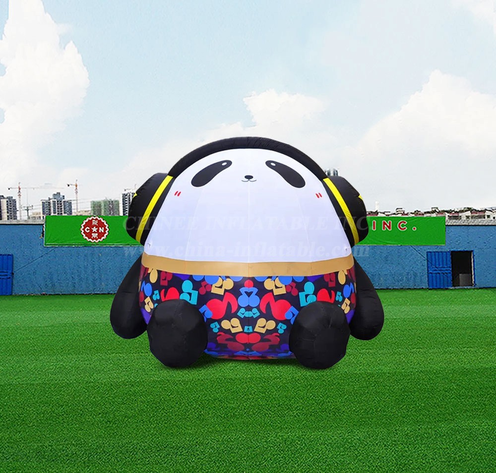 S4-619 Big Inflatable Cartoon Panda Model For Event Decoration