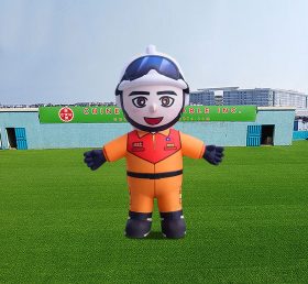 S4-620 Colorful Advertising Inflatable Walking Firefighter Costume