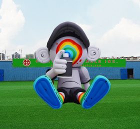 S4-663 Inflatable inkjet art cartoon character