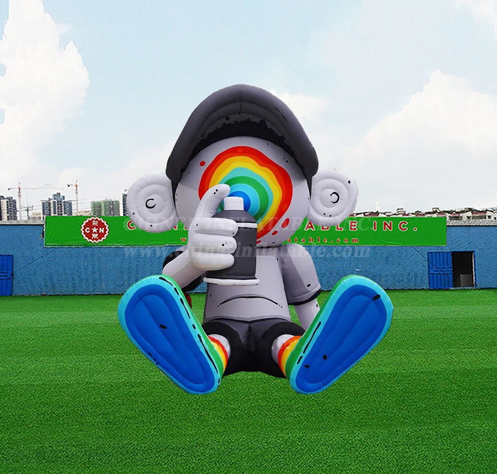 S4-663 Inflatable inkjet art cartoon character