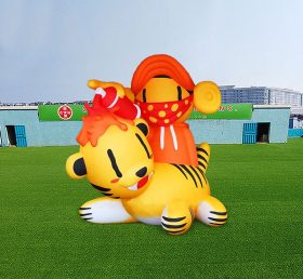 S4-665 Inflatable cartoon boy riding a tiger