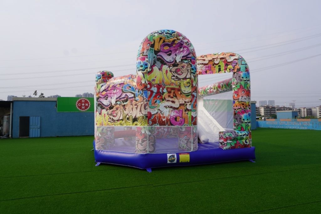 T2-495B Graffiti Style Bouncy Castle