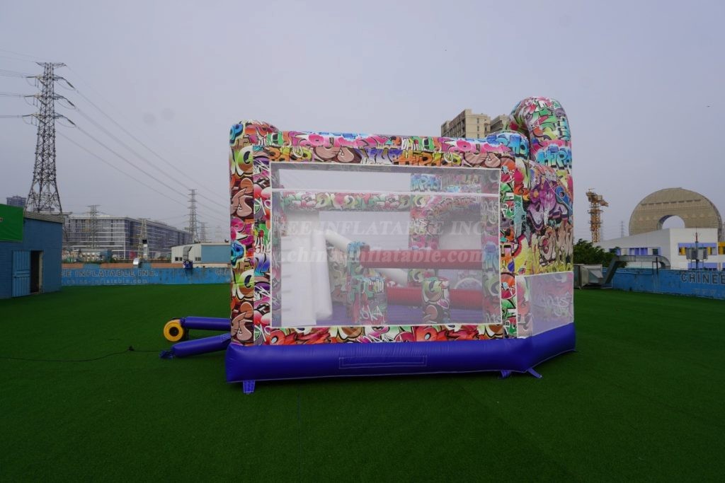 T2-495B Graffiti Style Bouncy Castle