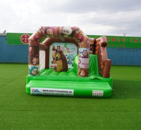 T2-3249C Masha and The Bear Bounce House & Slide