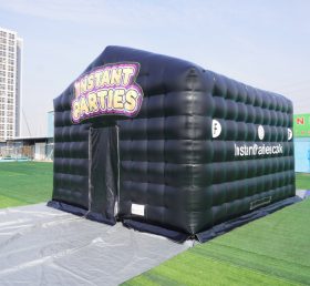 Tent1-704C Inflatable Cube Tent Black Party Tent