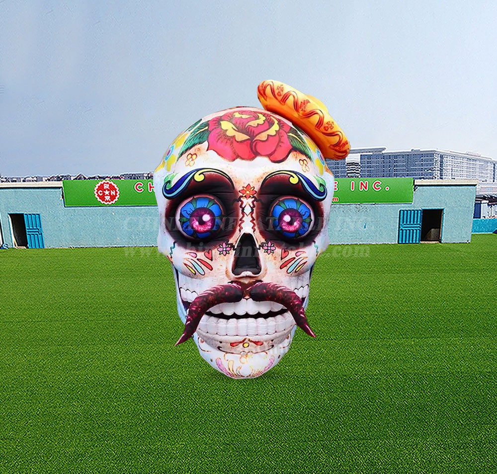 S4-699 Halloween Inflatable Activity Decoration Halloween Skull
