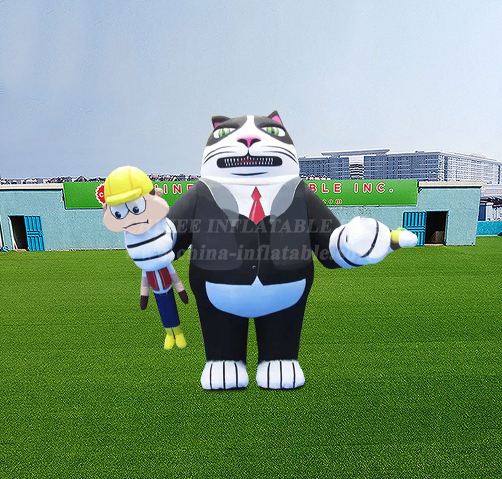 S4-735 Inflatable Cartoon Black Cat Costume