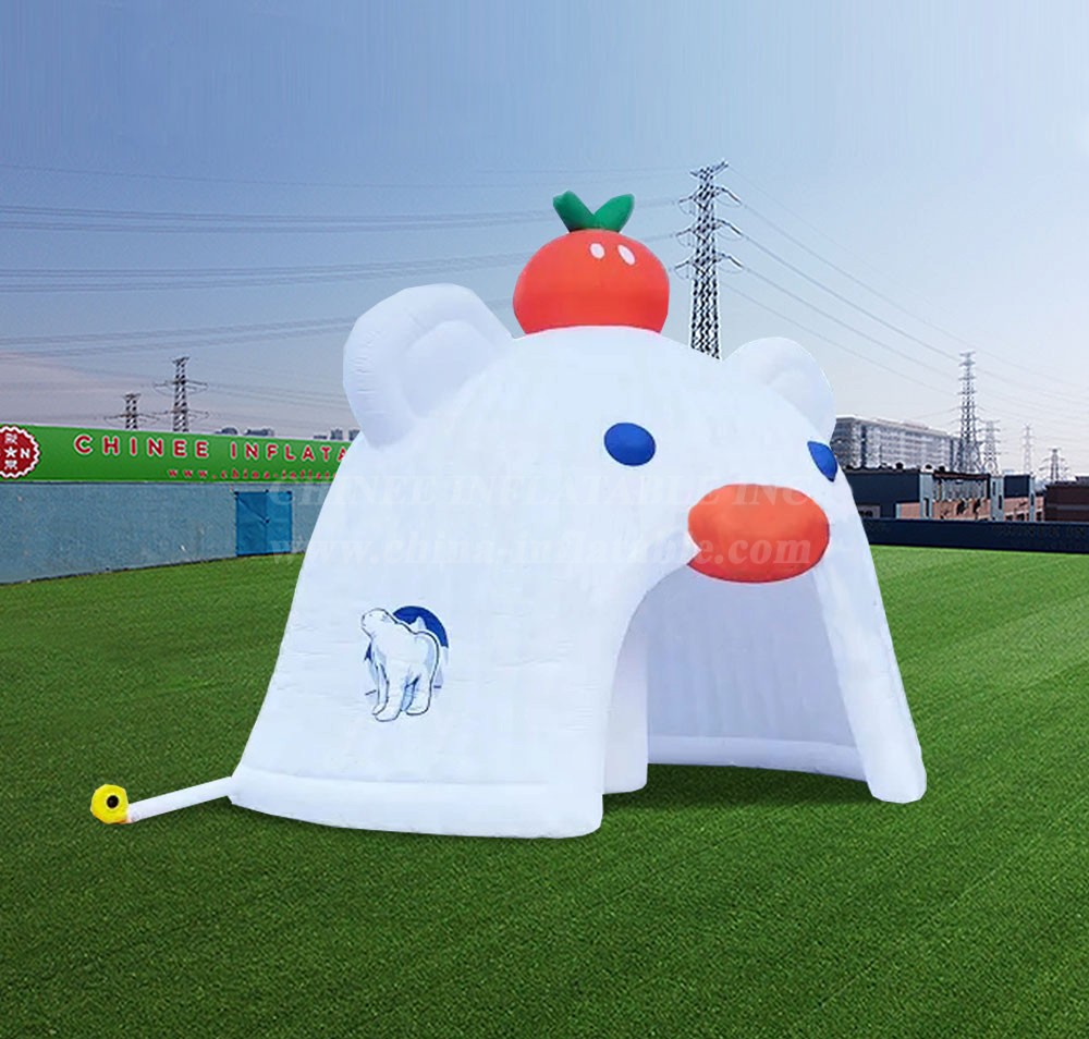 Tent1-6002 Inflatable Cartoon Polar Bear Yurt Tent