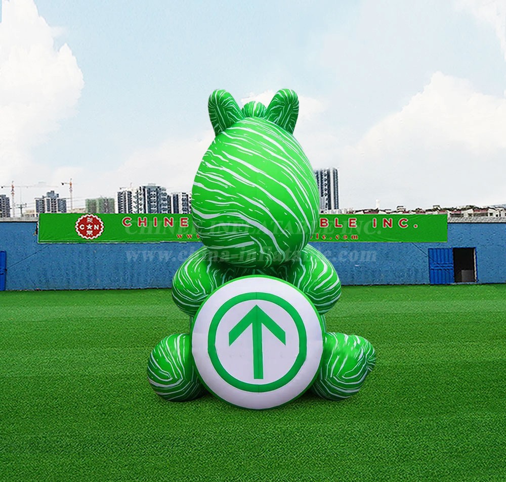 S4-780 Inflatable cartoon green fluid horse