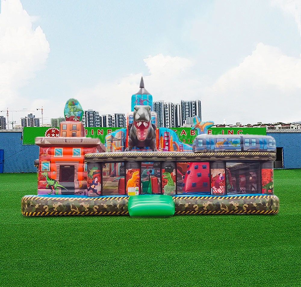 T6-1102 Jurassic theme inflatable combination