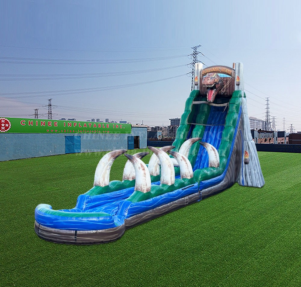 T8-4500 25ft Jurassic Rush Slip-n-Slide & Pool