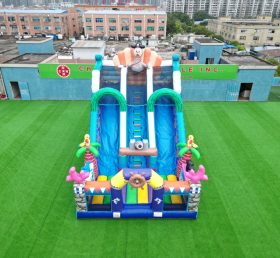 T8-4548 Pirate Inflatable Dry Slide