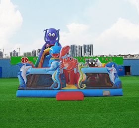 T6-1134 Inflatable playground colorful octopus