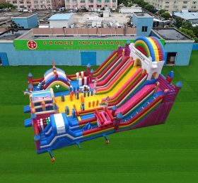 T6-1136 Rainbow Castle Slide Funcity