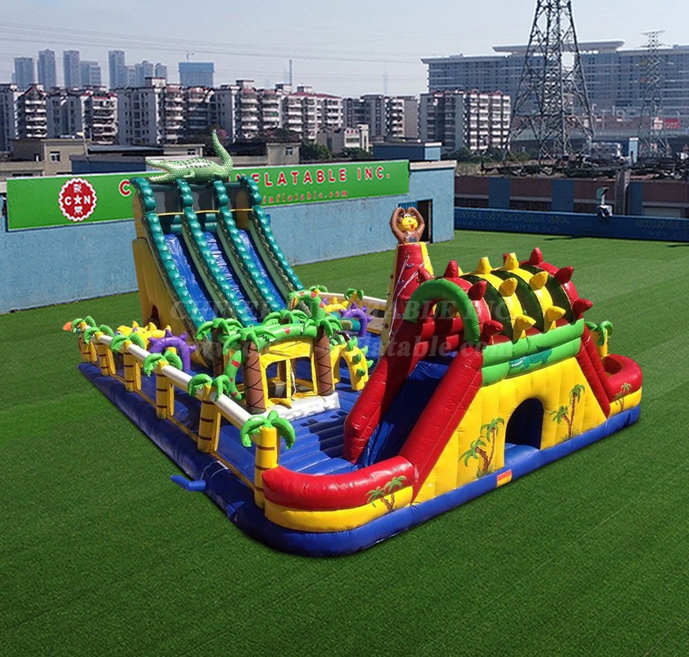 T6-1141 Inflatable Alligator Playground