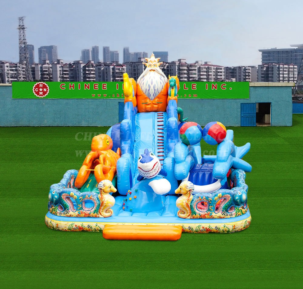 T6-1153 Inflatable Poseidon theme park