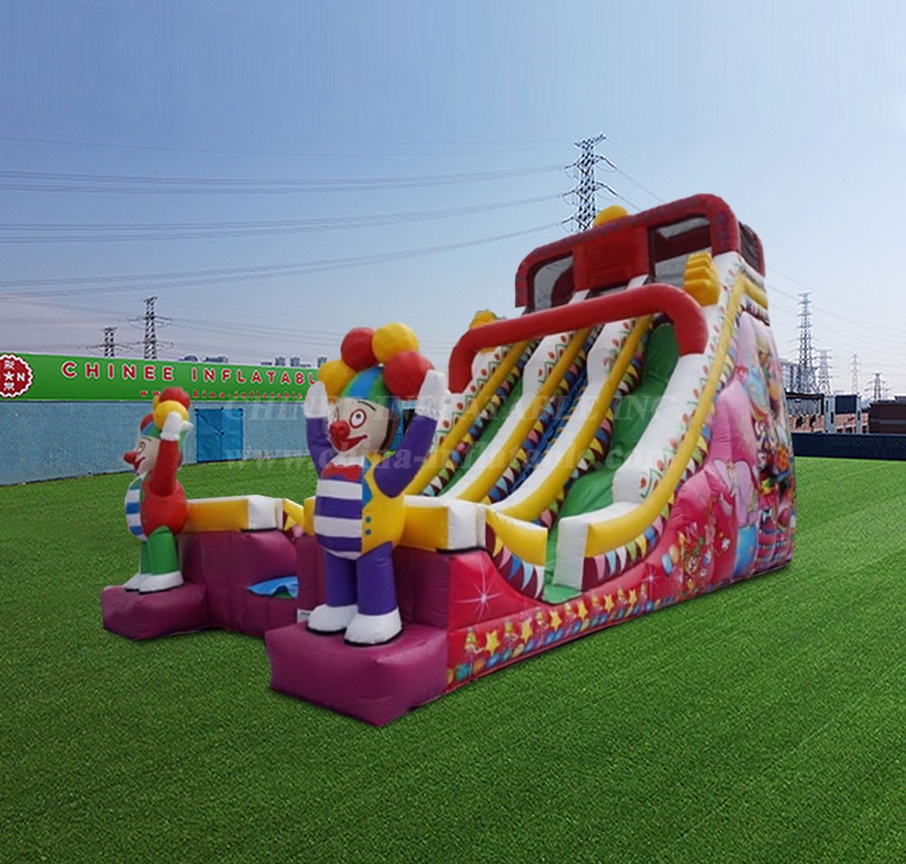 T8-4528 Circus Inflatable Dry Slide