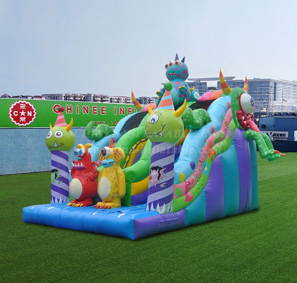 T8-4543 Monster Inflatable Dry Slide