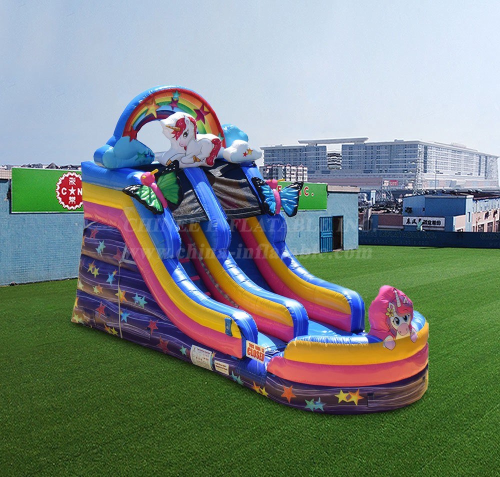 T8-4554 13ft Unicorn Single Lane Water Slide