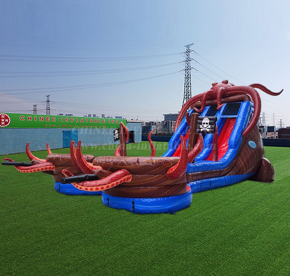 T8-4600 Tentacle typhoon double water slide