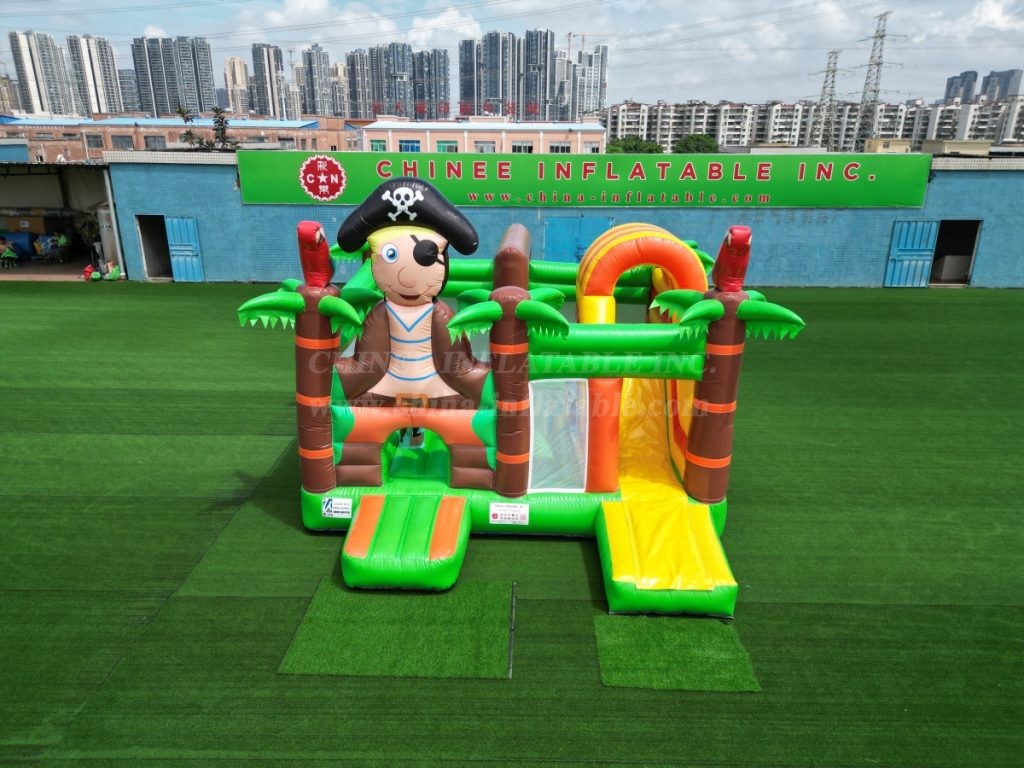 T2-8000 Pirate Theme Bouncy Castle With Slide