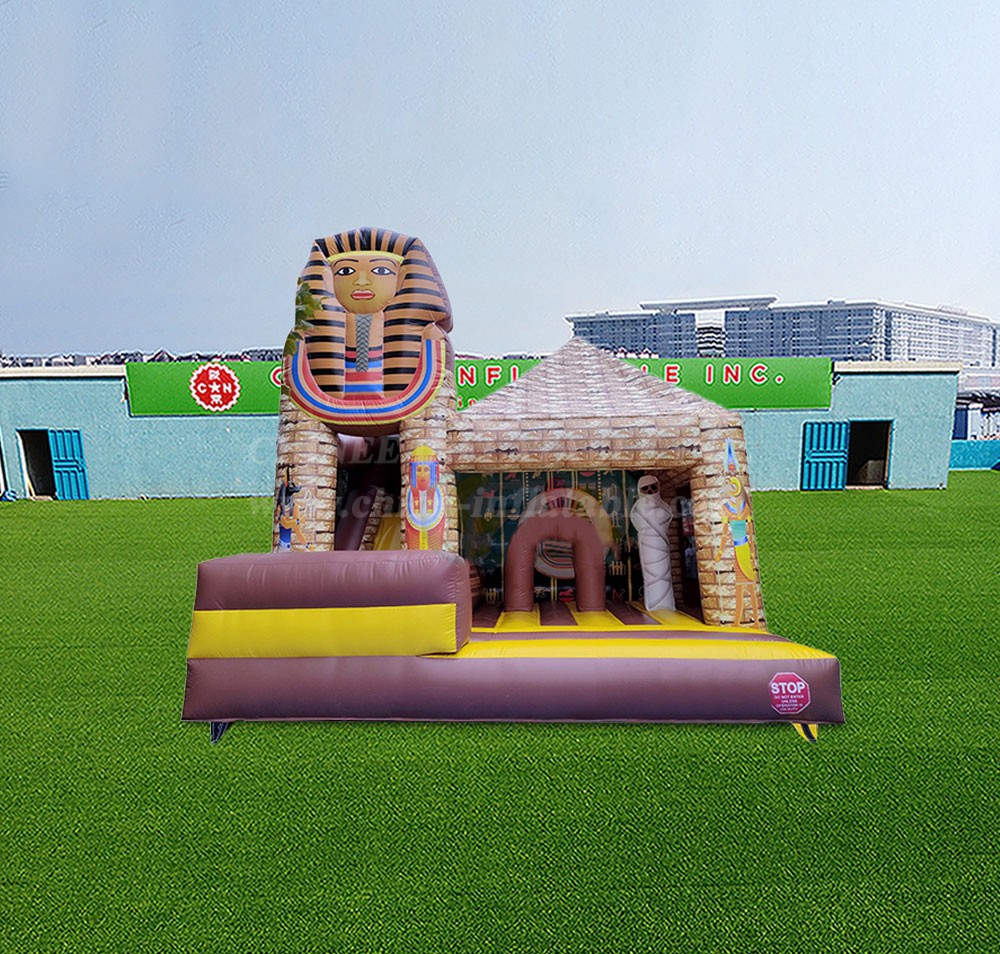 T2-7044 Inflatable Pyramid Bounce House Combo