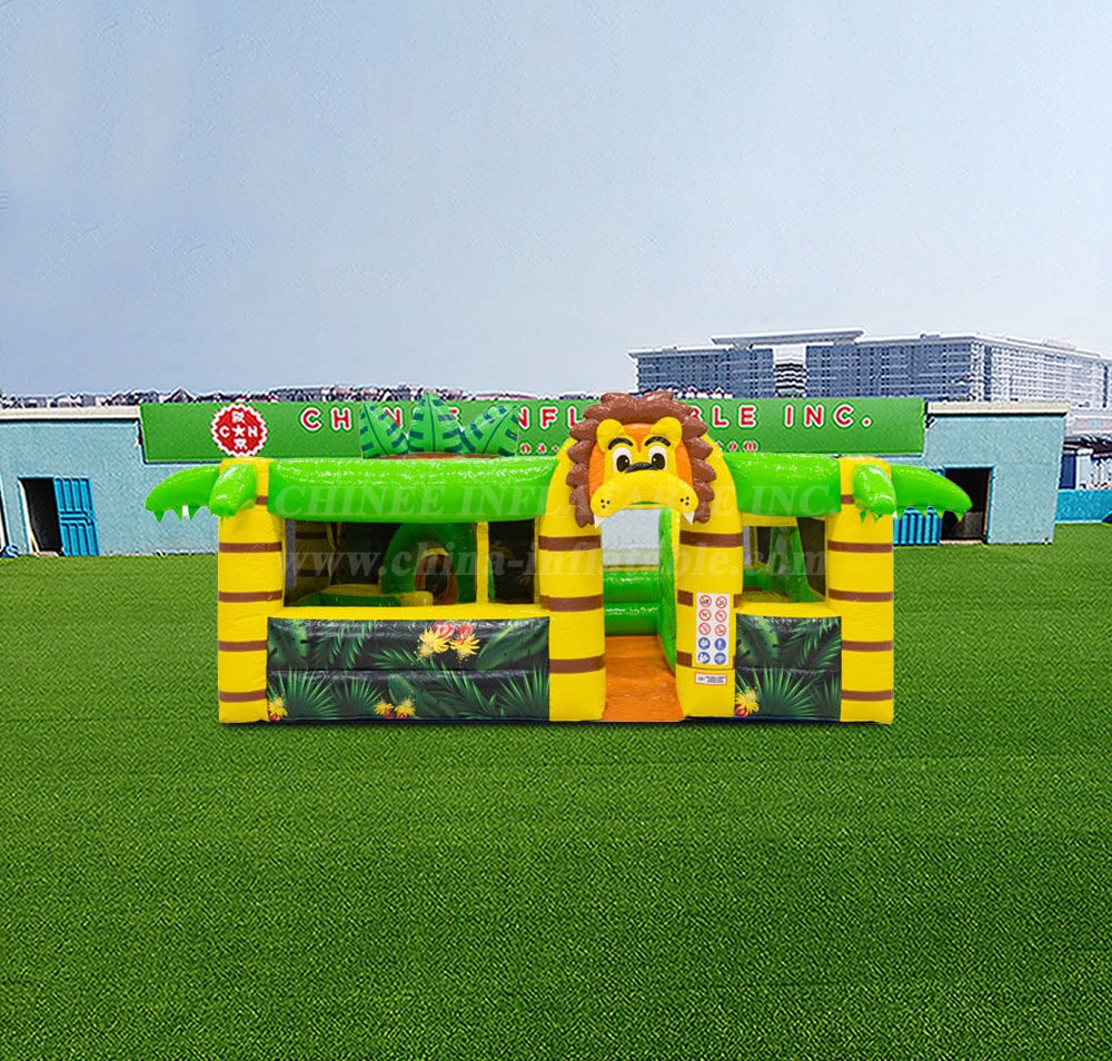 T2-7064 Playpark Lion Bounce House