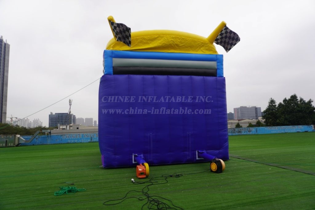 T8-7000 racing theme inflatable slide