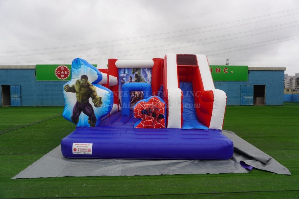 T2-8105B Marvel Super Hero Bouncy Caste With Slide