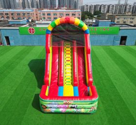 T8-6000B Rainbow Jungle Theme Inflatable Slide