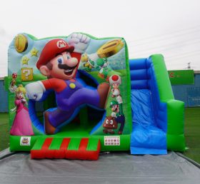 T2-4200C Super Mario Theme Bouncy Castle With Slide