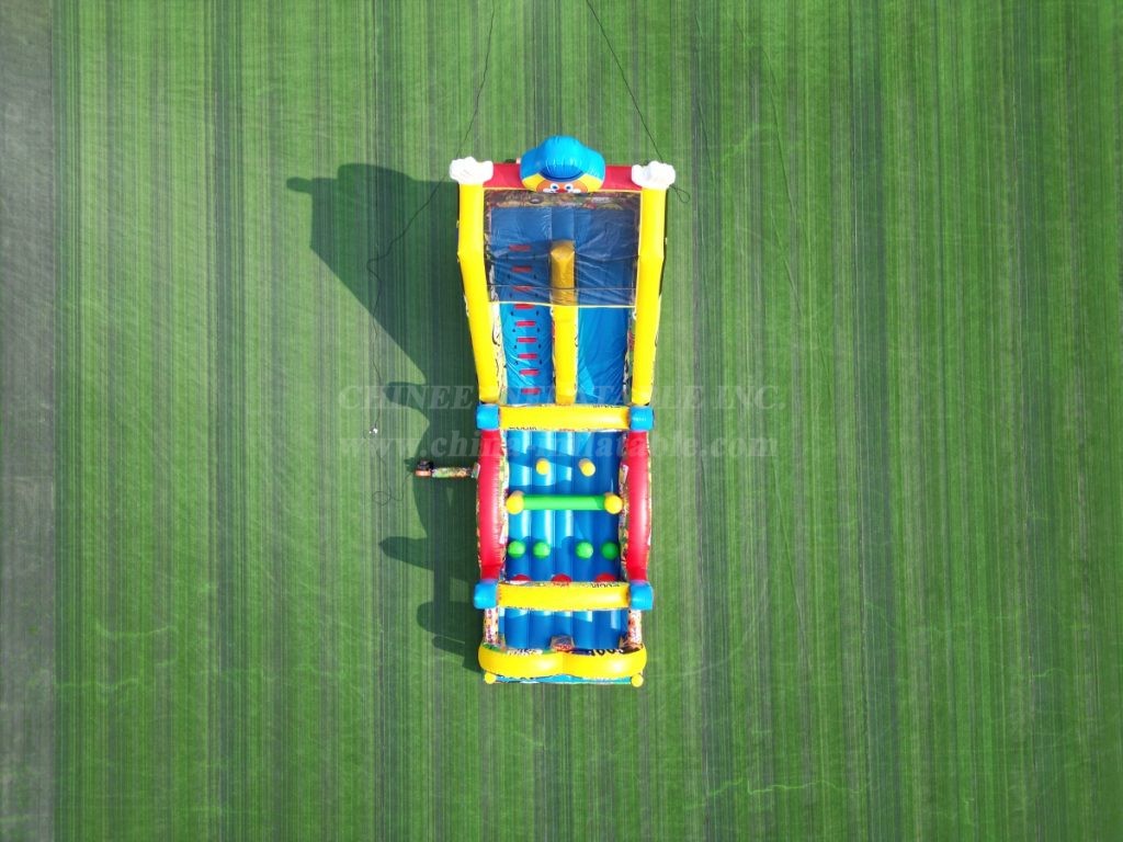 T7-1540B Clown Theme Inflatable Slide