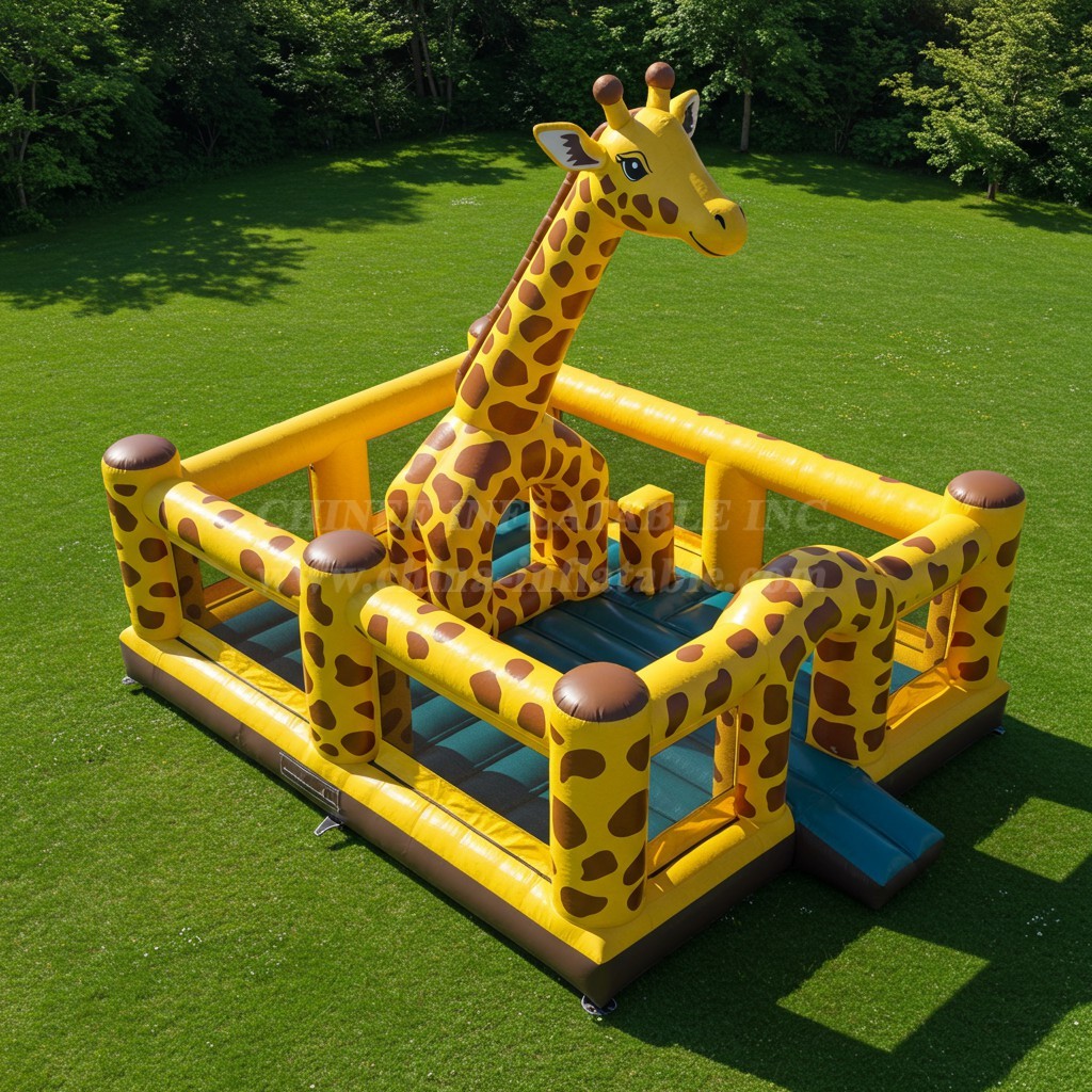 T2-8534 Giraffe Inflatable Bouncer